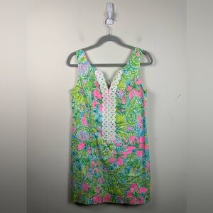 Lilly Pulitzer Floral Mini Dress - Green and Pink